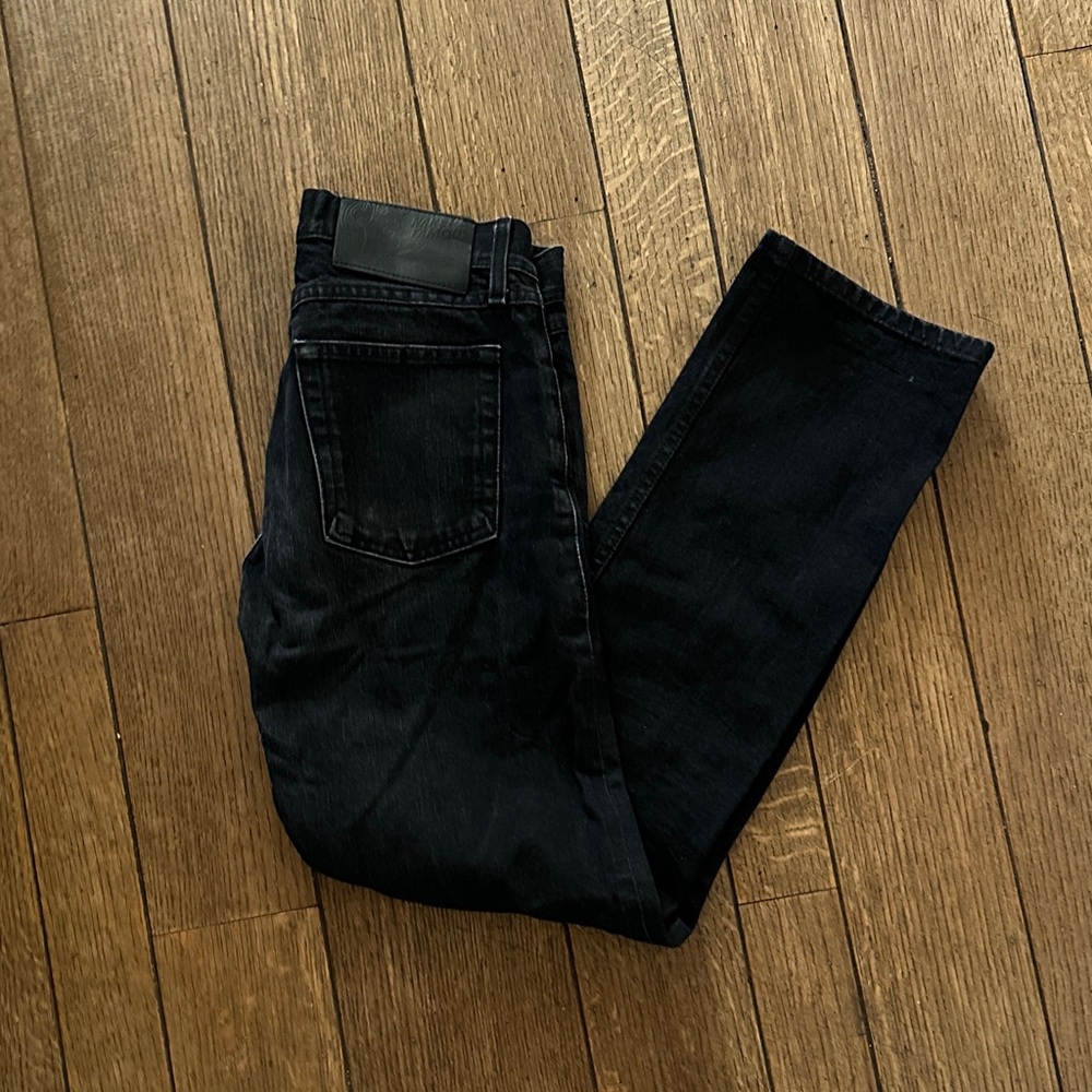 Naked and Famouse Black True Guy Straight-Leg Jeans